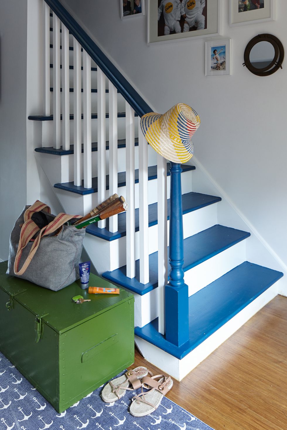 single color staircase