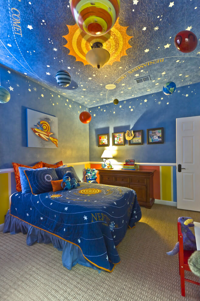 Solar System Inspired Bedroom Decor