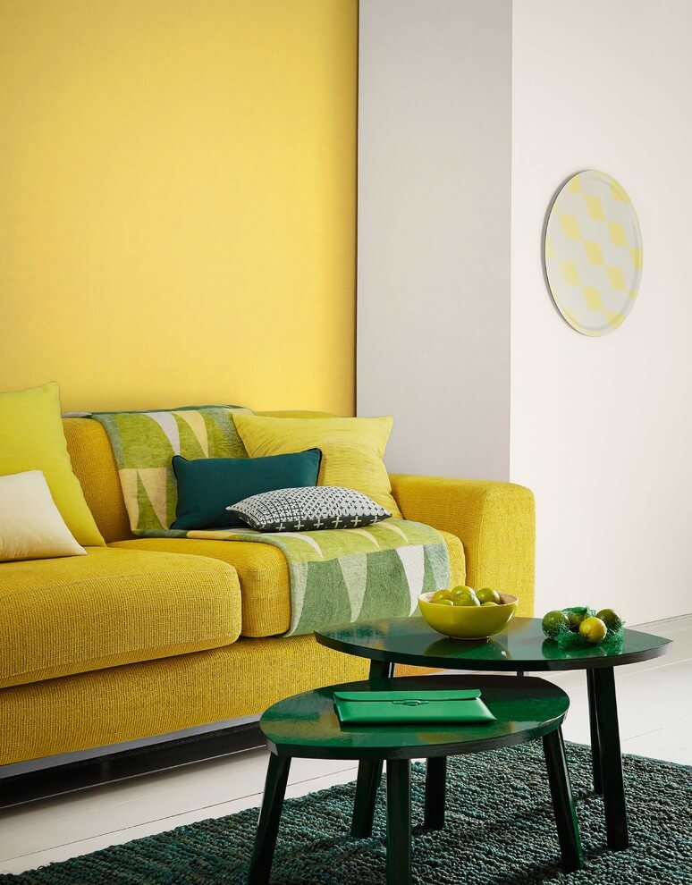 Mustard Yellow On Interior Walls