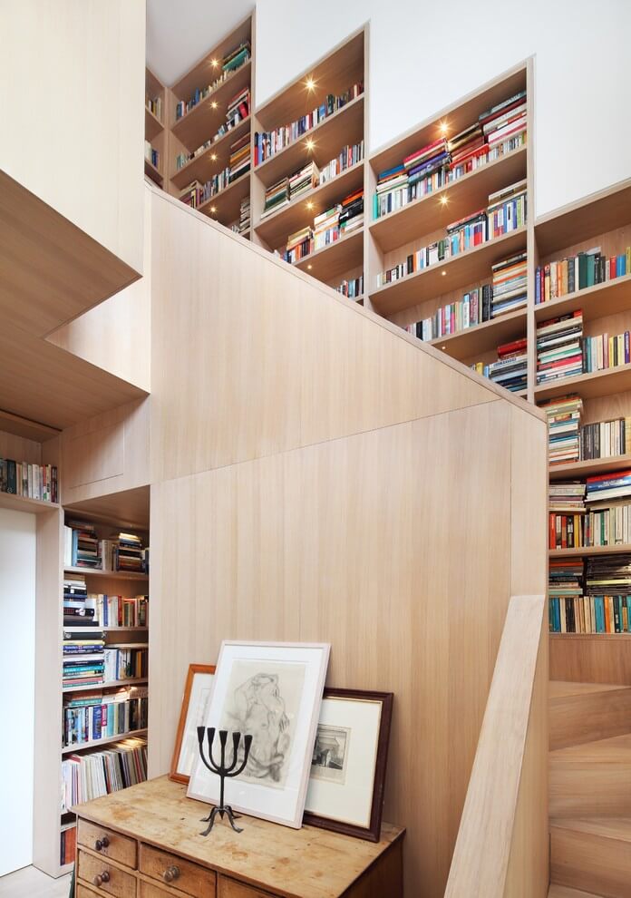 Bookshelf On The Stairs