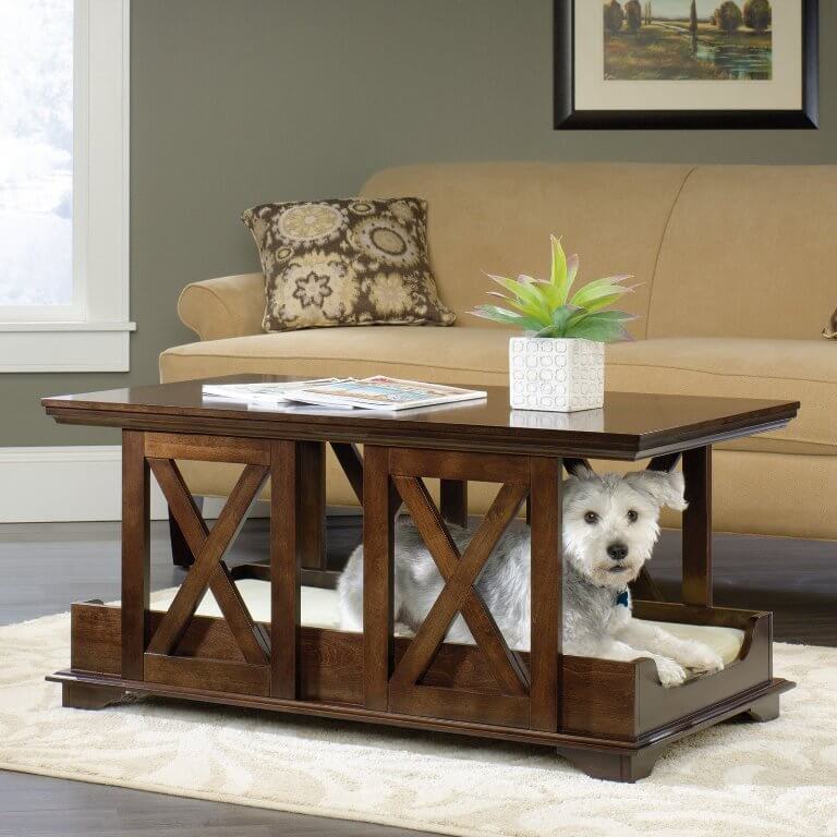 Coffee Table With Pet Bed