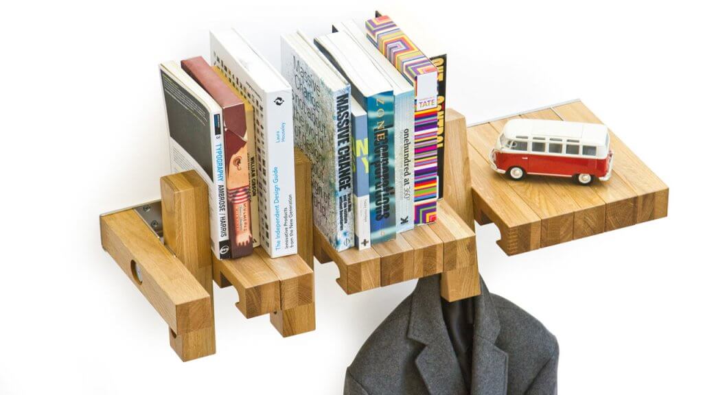 Creative Space Saving Bookshelf Design