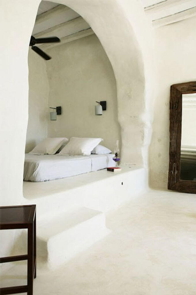 Stone Archway Small Bedroom Ideas