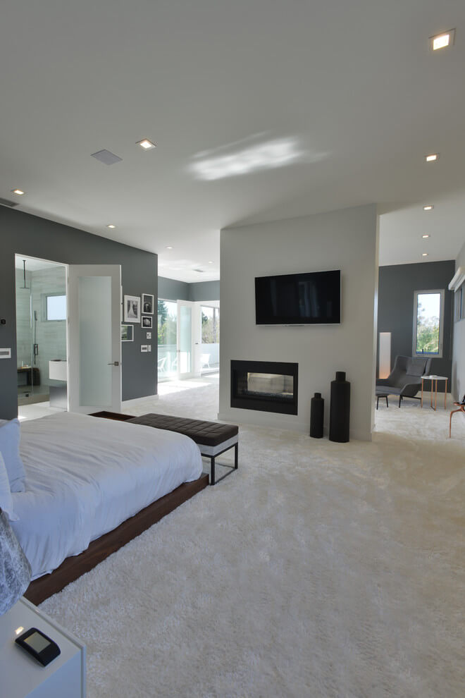 Modern Interiors In Cozy Bedroom