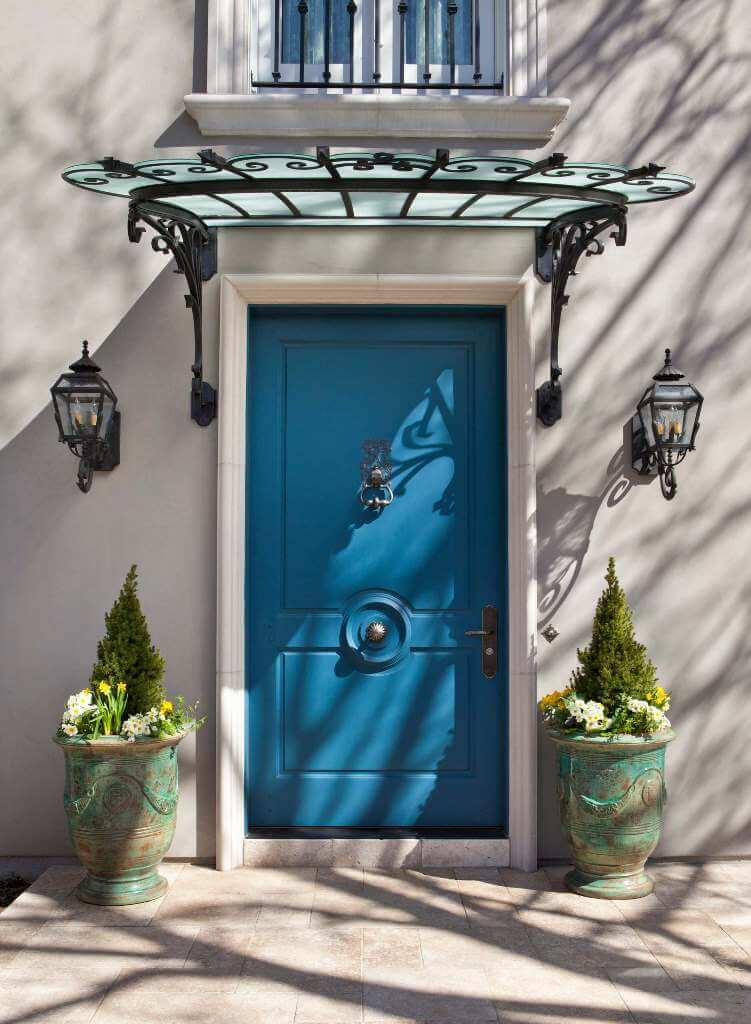 Soothing Blue Front Door Paint Colors