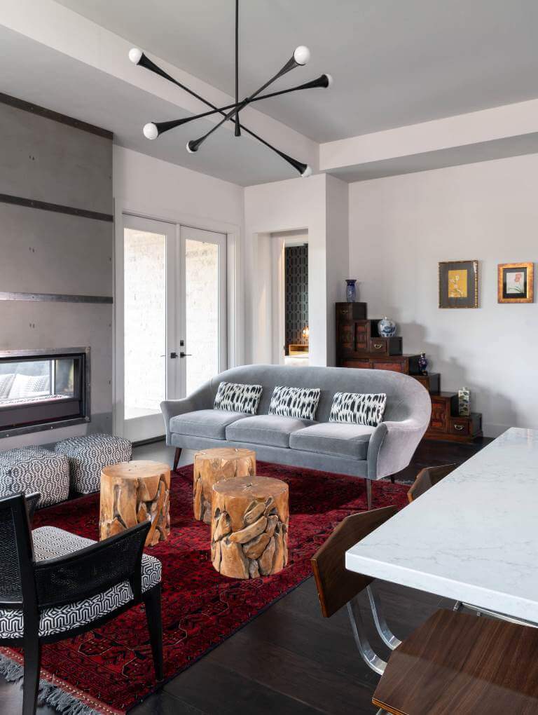 Mid-century Style Simple Living Room
