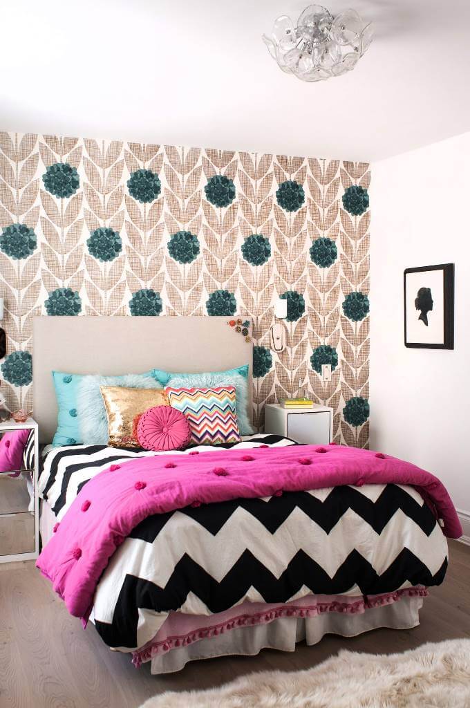 Bohemian Touch With Floral Wallpaper