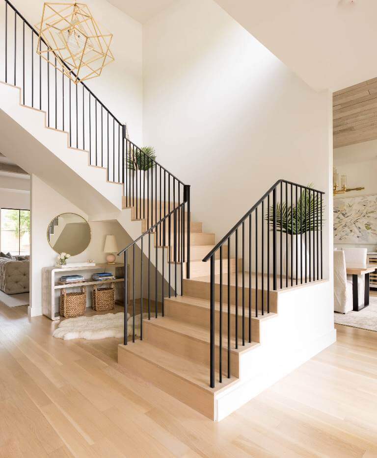 Modern Stylish U-Shaped Staircase