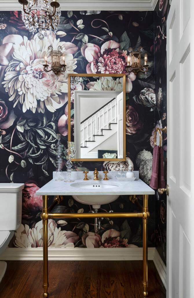 Wallpaper Design With Bold Florals