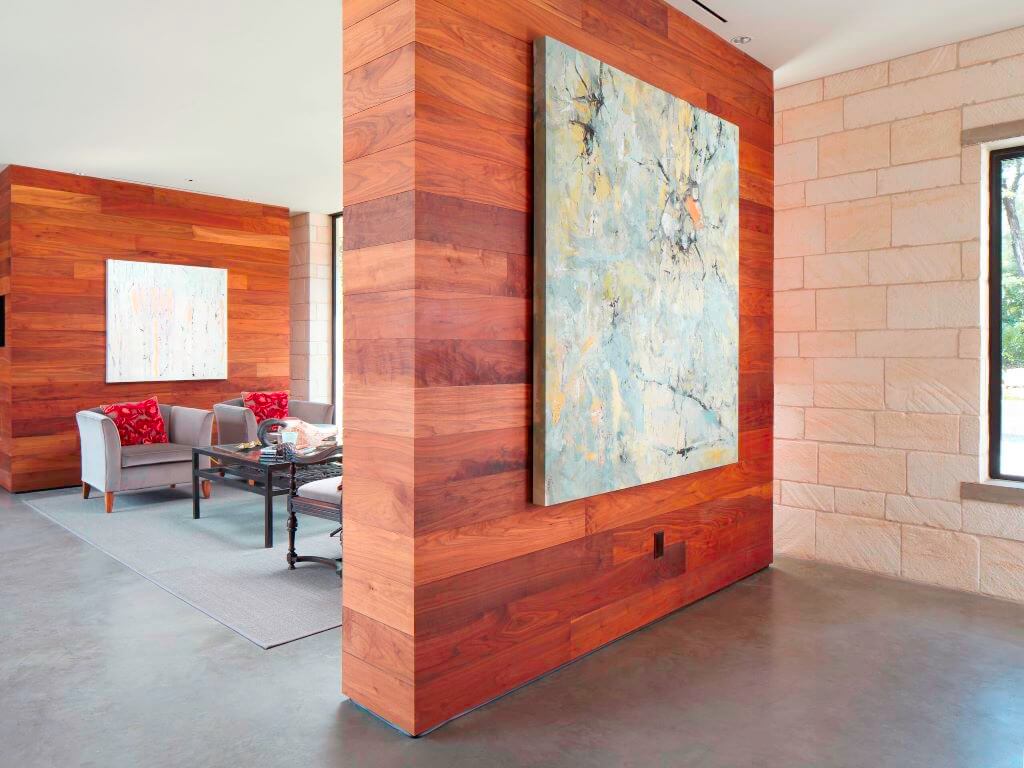Wooden Wall Living Room Partition