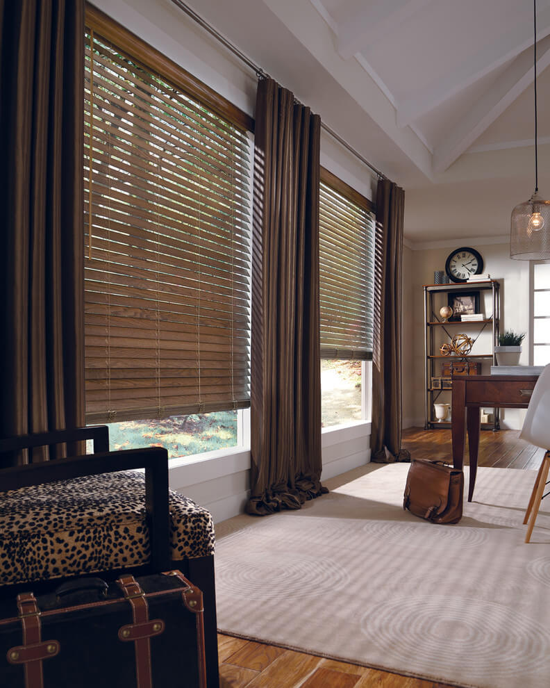 Elegant Curtains With Window Blinds
