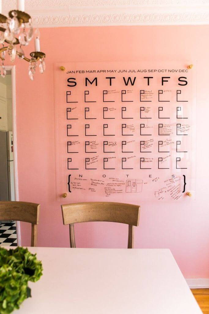 Hang a Fancy Wall Calendar