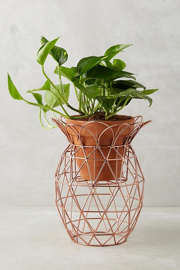 Metal Cage Pot Stand