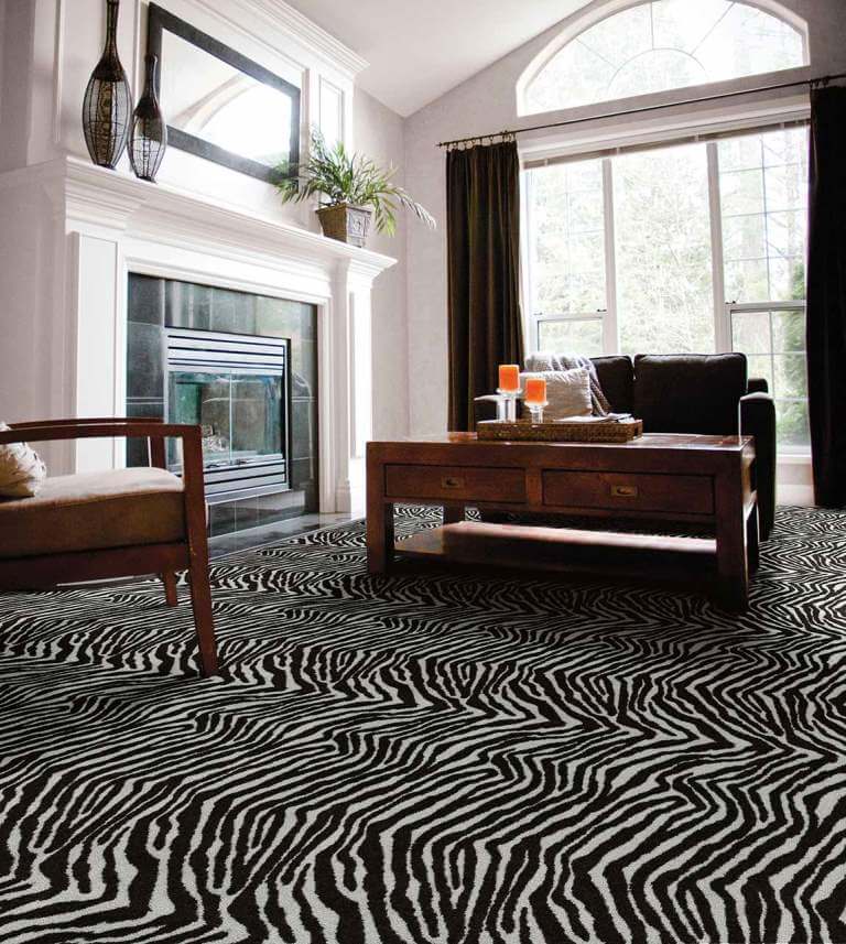 Animal Print Floor Carpet Design