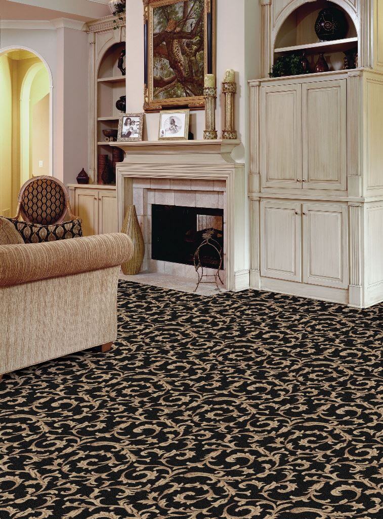Floral Design Floor Carpet