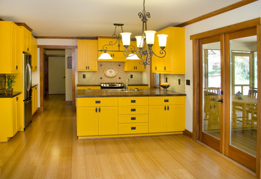Bright Yellow Kitchen Design