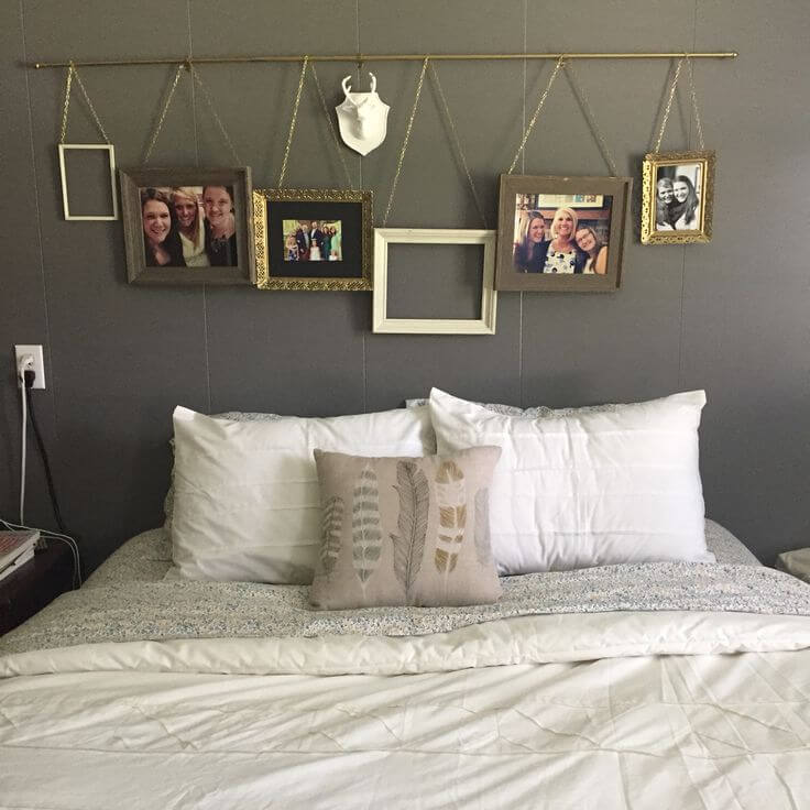Use Curtain Rods to Hang Pictures