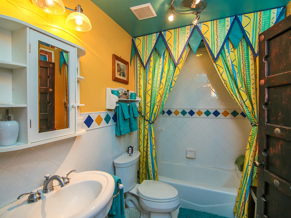 Vibrant Bathroom In Cheerful Colors